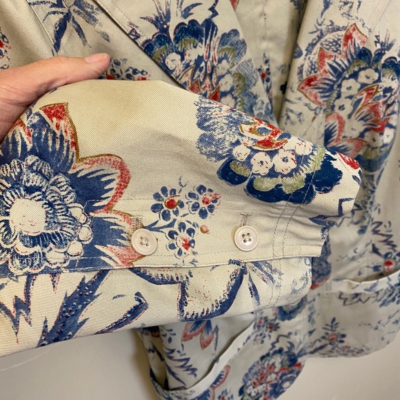 Cold water Creek 100% cotton twill blazer - Picture 2 of 4